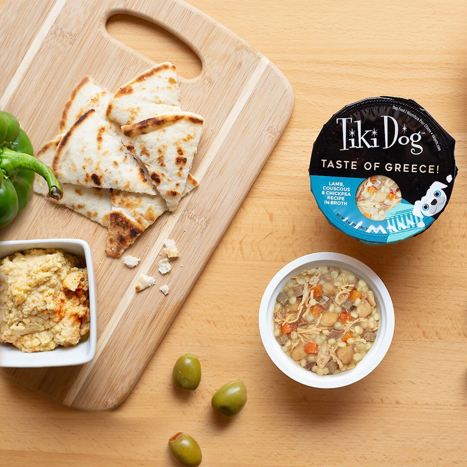 Tiki Dog Taste Of Greece Lamb, Couscous & Chickpea Recipe In Broth Wet Dog Food, 3-oz Cup, Case Of 4 7 Tiki Dog Taste Of Greece Lamb, Couscous & Chickpea Recipe In Broth Wet Dog Food, 3-oz Cup, Case Of 4 - Image 7