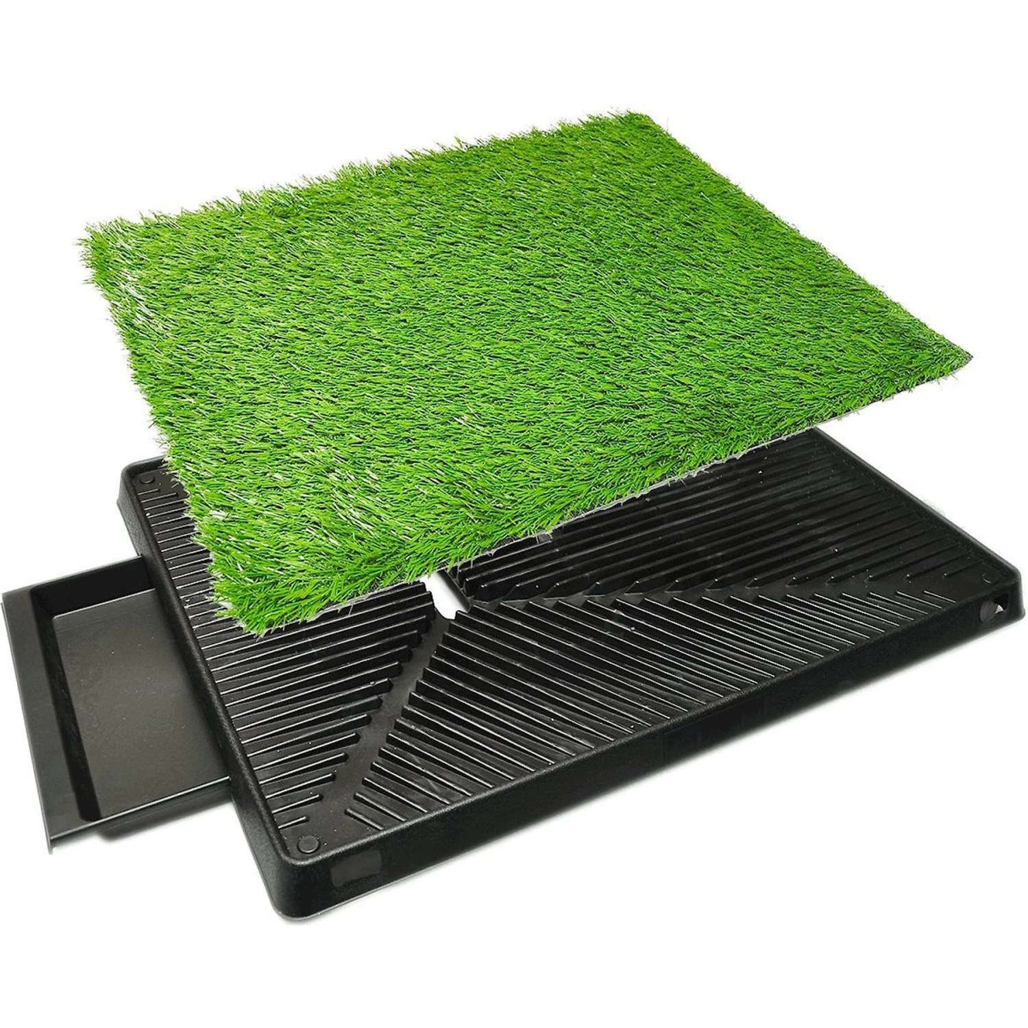 Downtown Pet Supply Pee Turf Portable Dog Potty With Drawer, 20 X 25-in 2 Downtown Pet Supply Pee Turf Portable Dog Potty With Drawer, 20 X 25-in - Image 2
