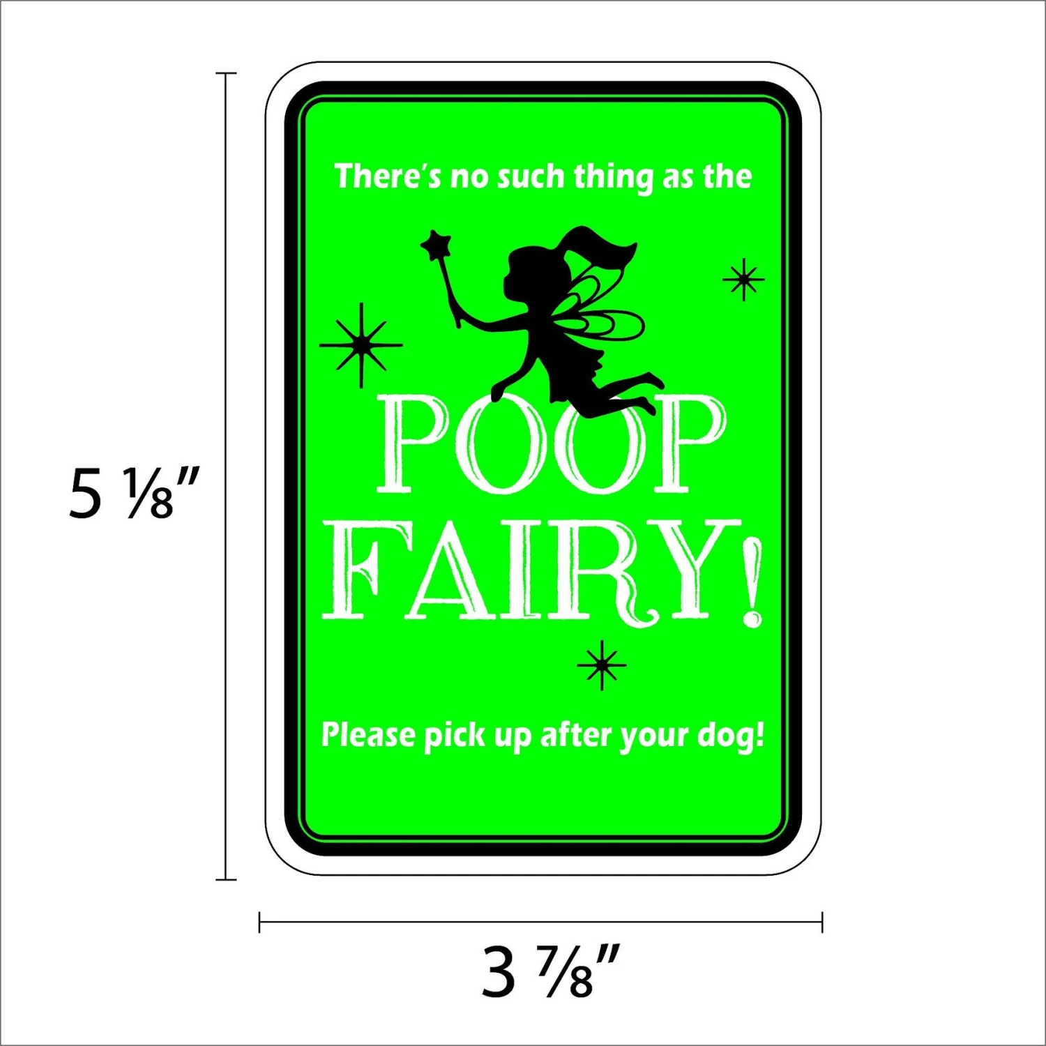Imagine This Company "Poop Fairy" Garden Sign 2 Imagine This Company "Poop Fairy" Garden Sign - Image 2