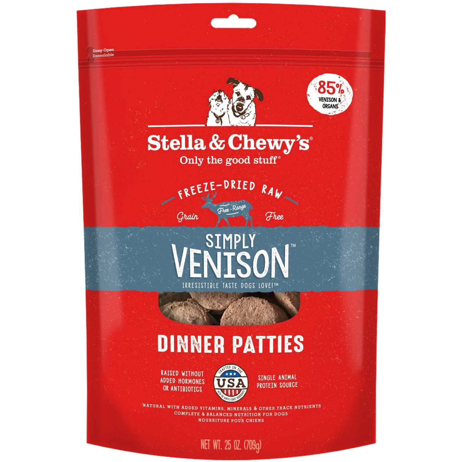 Stella & Chewy's Freeze-Dried Raw Simply Venison Dinner Patties Dog Food 1 Stella & Chewy's Freeze-Dried Raw Simply Venison Dinner Patties Dog Food