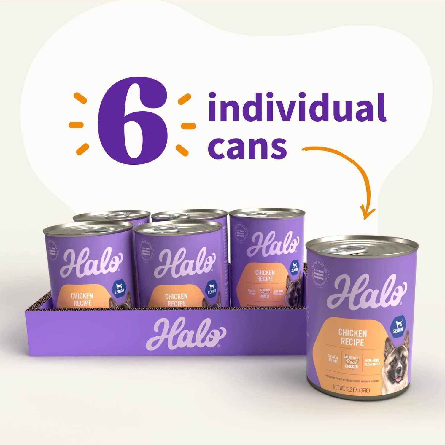 Halo Holistic Chicken Recipe Senior Canned Dog Food 3 Halo Holistic Chicken Recipe Senior Canned Dog Food - Image 3