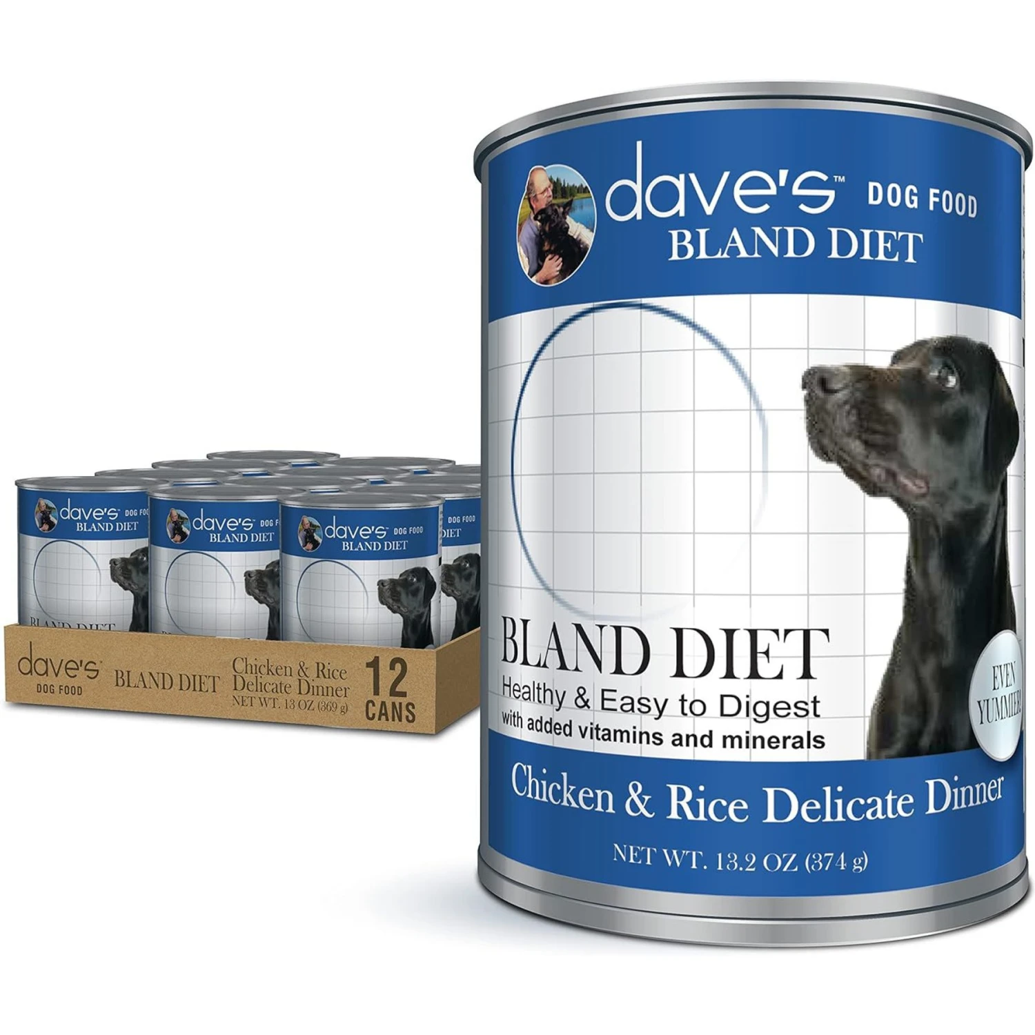 Dave's Pet Food Restricted Bland Diet Chicken & Rice Canned Dog Food 1 Dave's Pet Food Restricted Bland Diet Chicken & Rice Canned Dog Food