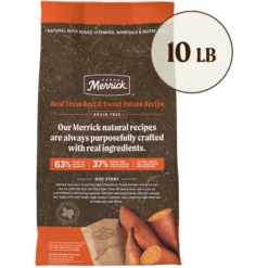 Merrick Real Texas Beef + Sweet Potato Recipe Grain-Free Chicken-Free Adult Dry Dog Food 11 Merrick Real Texas Beef + Sweet Potato Recipe Grain-Free Chicken-Free Adult Dry Dog Food -Pawsphoria Sales Store 200579 PT2. AC SS1800 V1670438289