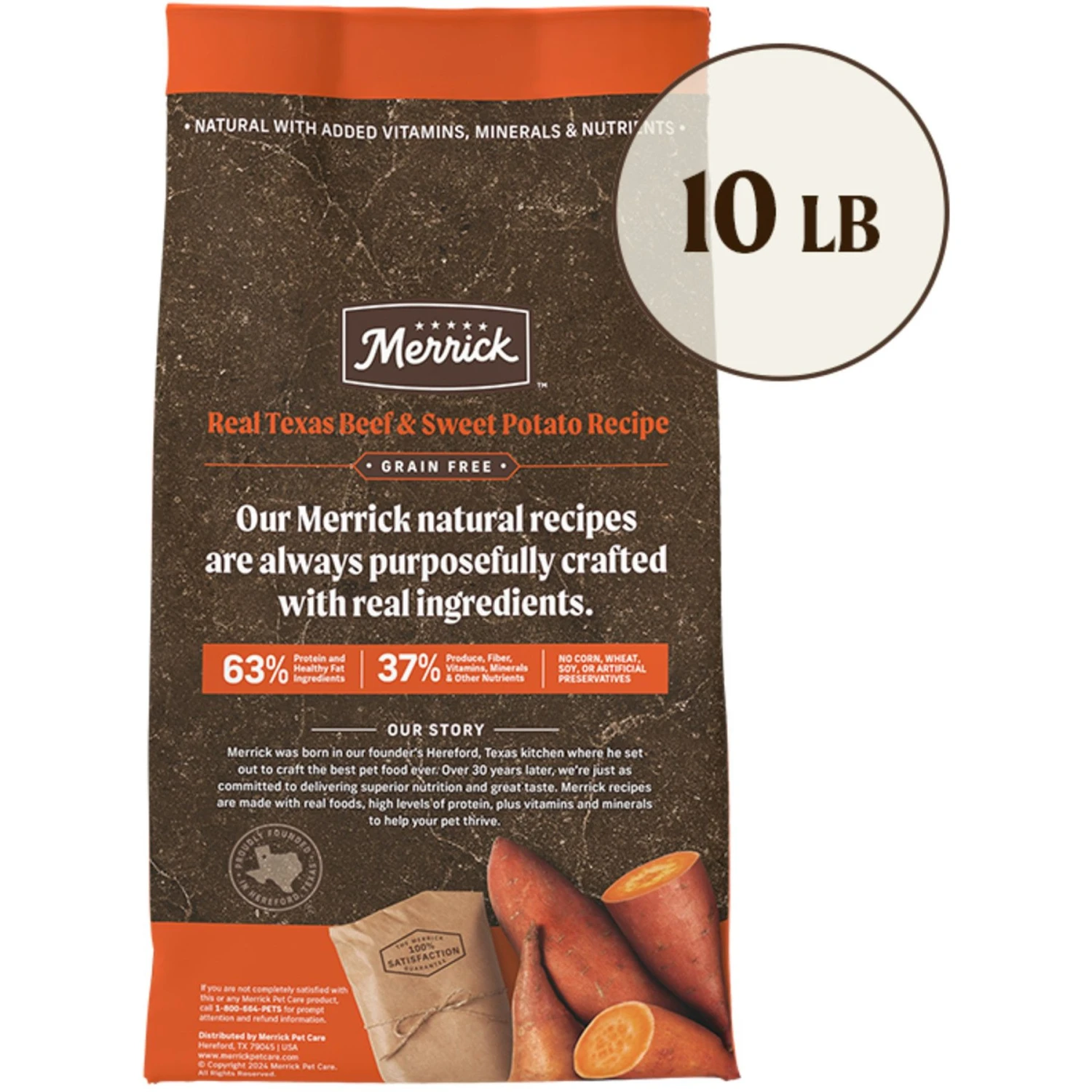 Merrick Real Texas Beef + Sweet Potato Recipe Grain-Free Chicken-Free Adult Dry Dog Food 3 Merrick Real Texas Beef + Sweet Potato Recipe Grain-Free Chicken-Free Adult Dry Dog Food - Image 3