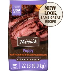 Merrick Grain-Free Dry Puppy Food Real Beef & Sweet Potato Recipe
