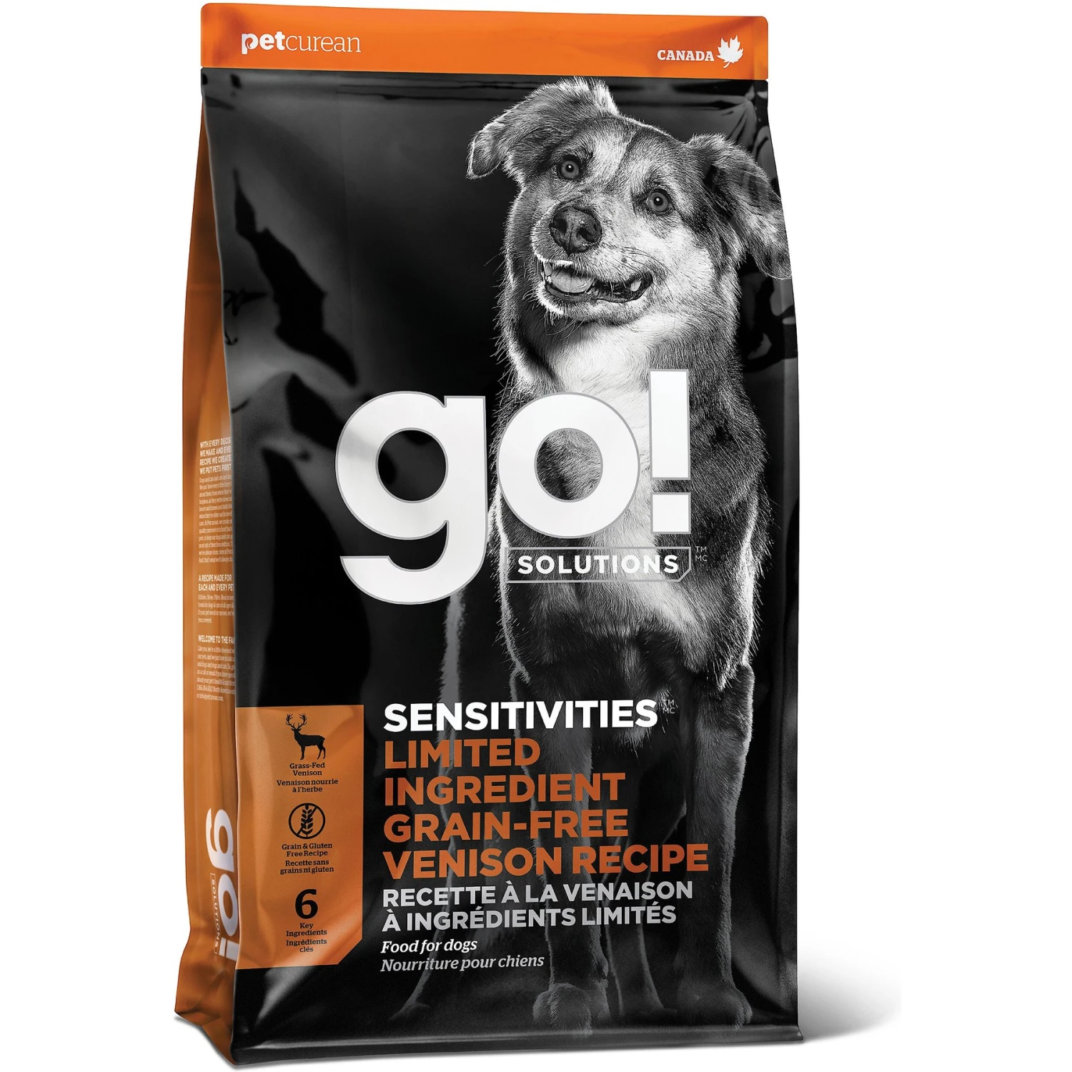 Go! Solutions Sensitivities Limited Ingredient Venison Grain-Free Dry Dog Food 1 Go! Solutions Sensitivities Limited Ingredient Venison Grain-Free Dry Dog Food