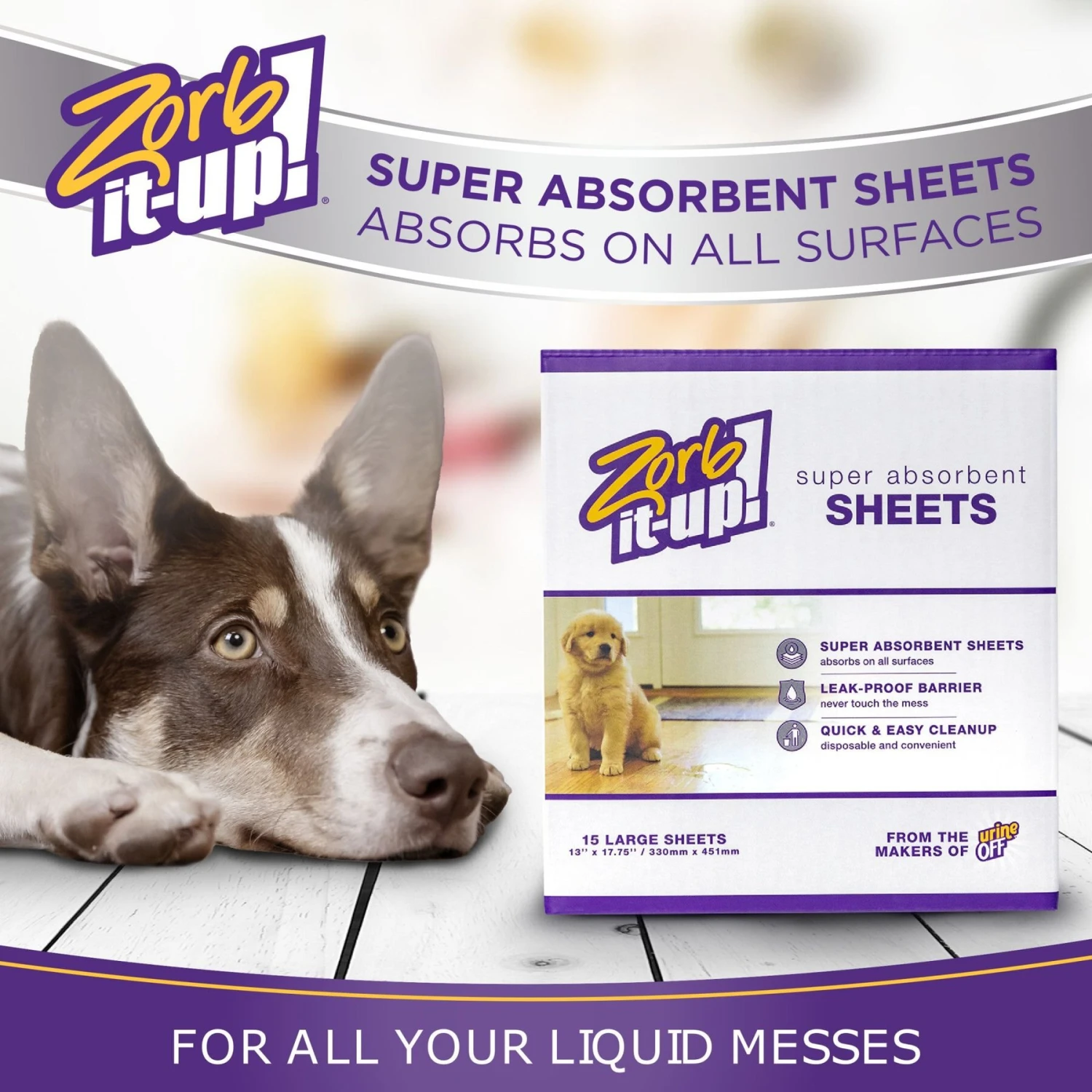 Zorb-It-Up! Super Absorbing Sheets For Cleaning Liquids 3 Zorb-It-Up! Super Absorbing Sheets For Cleaning Liquids - Image 3