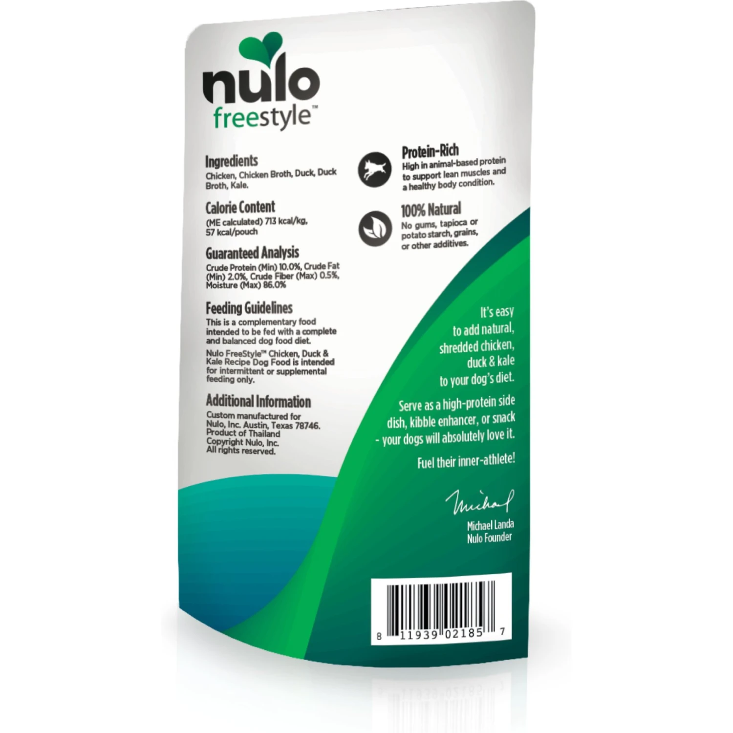 Nulo FreeStyle Chicken, Duck, & Kale In Broth Dog Food Topper 2 Nulo FreeStyle Chicken, Duck, & Kale In Broth Dog Food Topper - Image 2