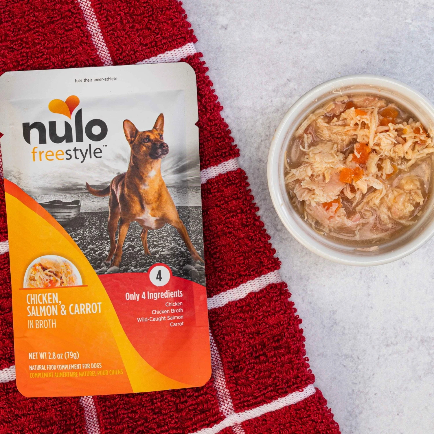 Nulo FreeStyle Chicken, Salmon, & Carrot In Broth Dog Food Topper 8 Nulo FreeStyle Chicken, Salmon, & Carrot In Broth Dog Food Topper - Image 8