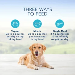 Blue Buffalo Delectables Chicken & Beef Dinner Variety Pack Grain-Free Wet Dog Food Topper, 3-oz Pouches, Case Of 12 -Pawsphoria Sales Store 212235 PT4. AC SS1800 V1579544890