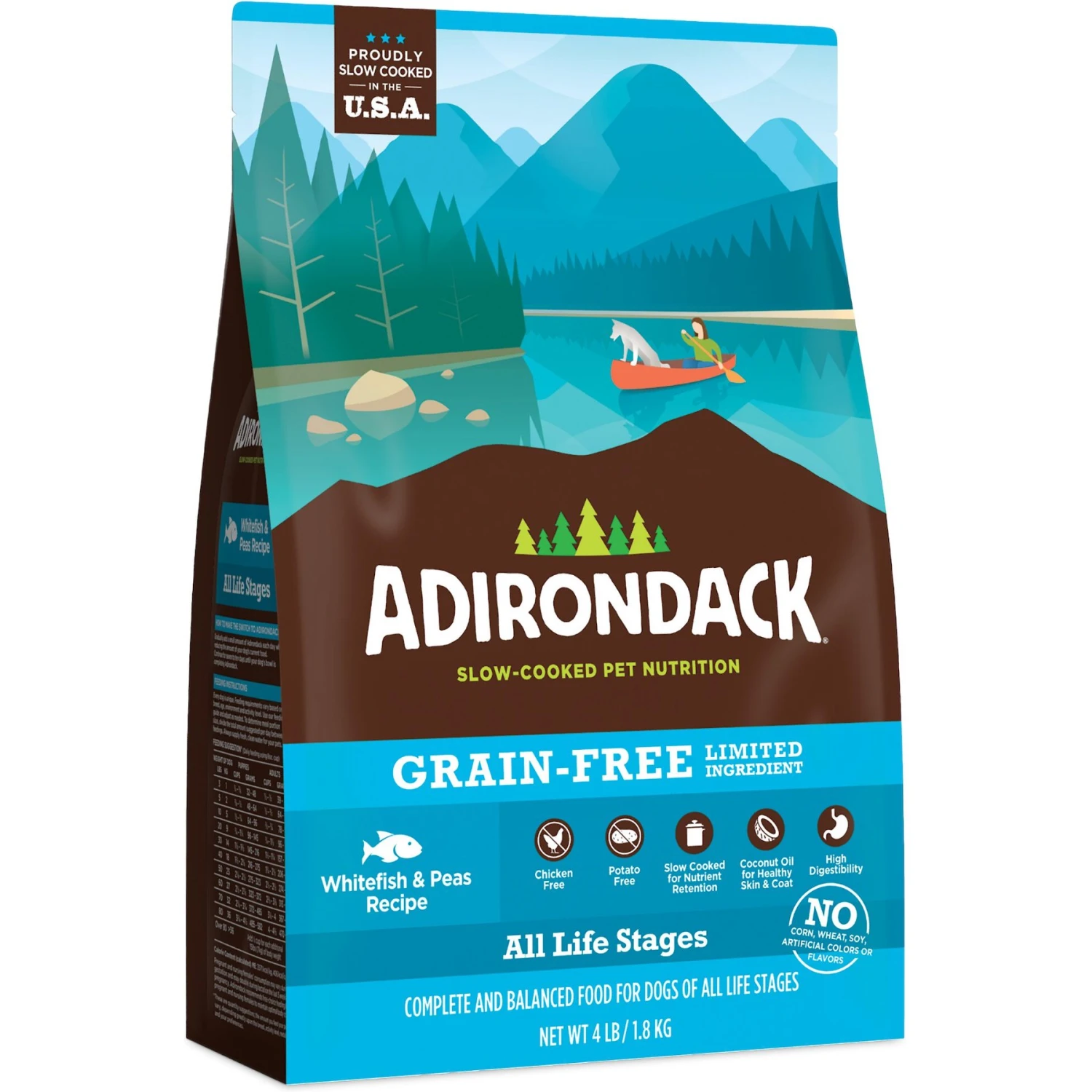 Adirondack Limited Ingredient Whitefish & Peas Recipe Grain-Free Dry Dog Food 1 Adirondack Limited Ingredient Whitefish & Peas Recipe Grain-Free Dry Dog Food