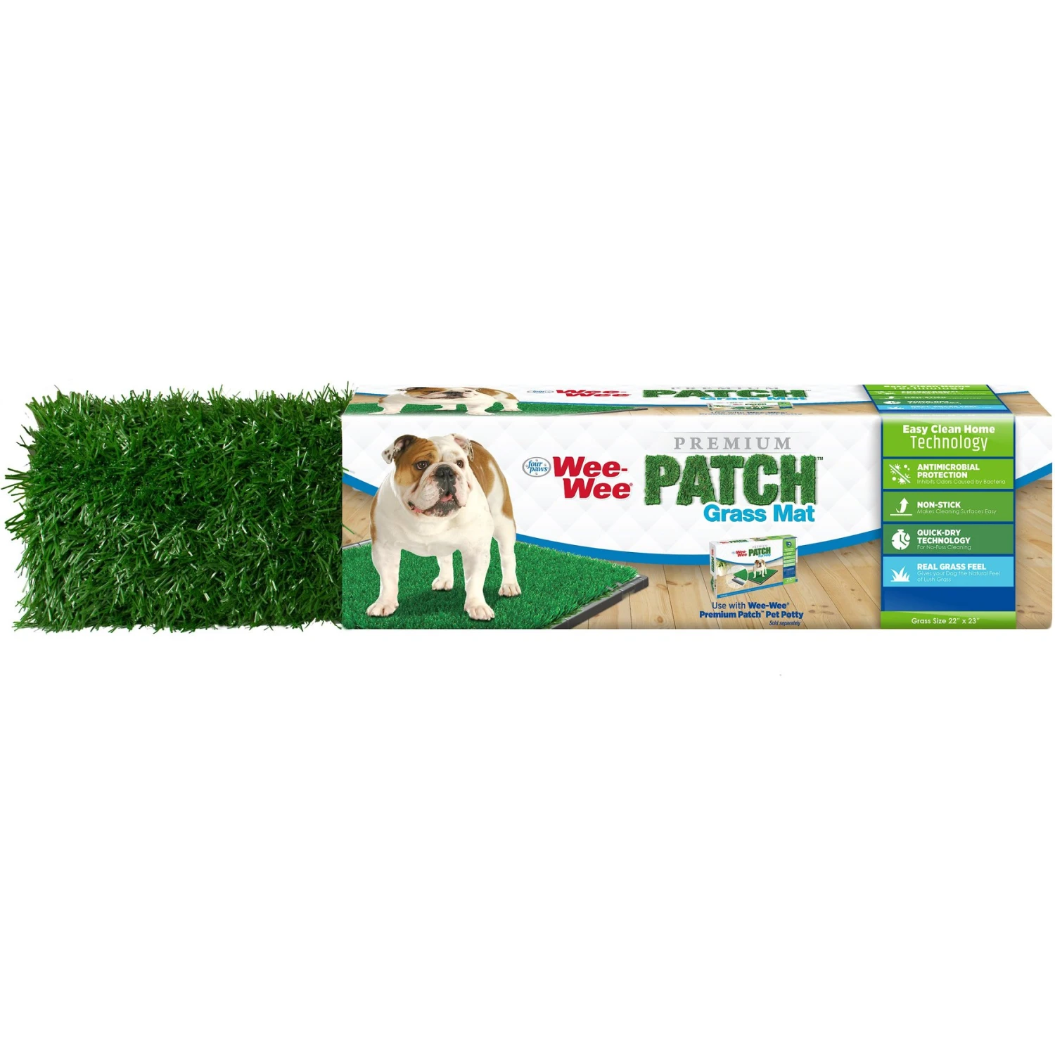 Four Paws Wee-Wee Premium Patch Grass Mat For Dogs, 22-in X 23-in 1 Four Paws Wee-Wee Premium Patch Grass Mat For Dogs, 22-in X 23-in