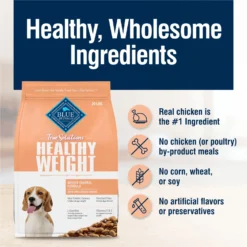 Blue Buffalo True Solutions Healthy Weight Natural Weight Control Chicken Adult Dry Dog Food -Pawsphoria Sales Store 218276 PT5. AC SS1800 V1676653966