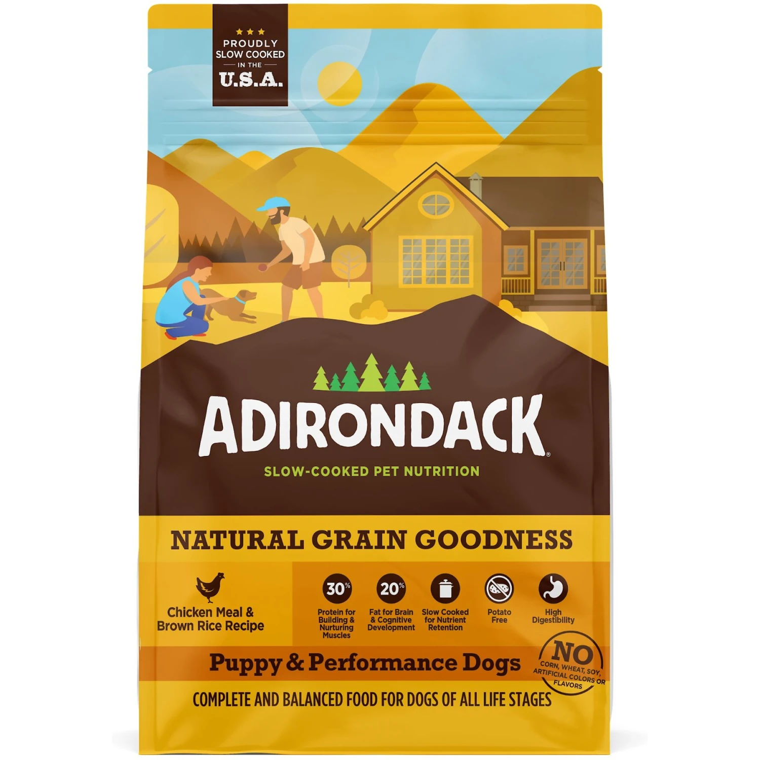 Adirondack 30% Protein High-Fat Recipe Chicken Meal & Brown Rice Puppy & Performance Dogs Dry Dog Food 1 Adirondack 30% Protein High-Fat Recipe Chicken Meal & Brown Rice Puppy & Performance Dogs Dry Dog Food