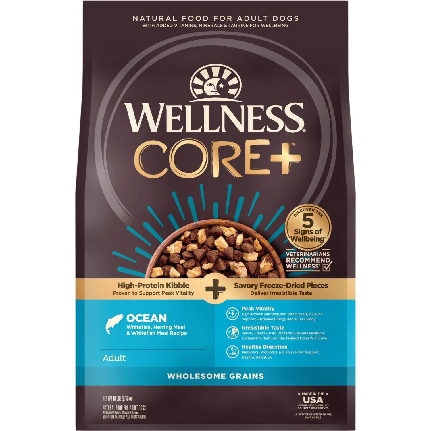 Wellness CORE RawRev Wholesome Grains Ocean Recipe High Protein Dry Dog Food 1 Wellness CORE RawRev Wholesome Grains Ocean Recipe High Protein Dry Dog Food