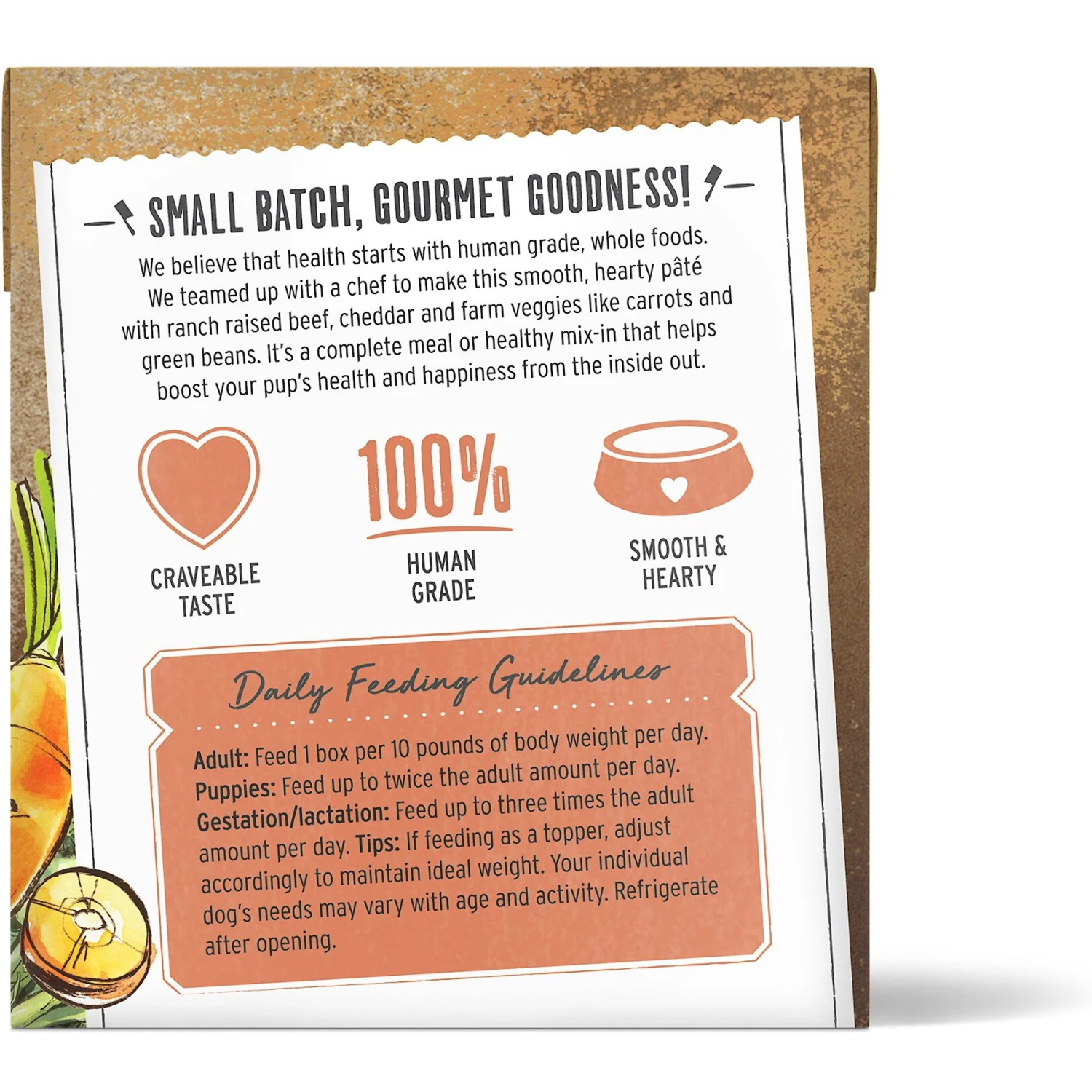 The Honest Kitchen Butcher Block Pate Beef, Cheddar & Farm Veggies Pate Wet Dog Food 2 The Honest Kitchen Butcher Block Pate Beef, Cheddar & Farm Veggies Pate Wet Dog Food - Image 2