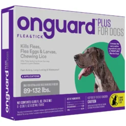 Onguard Plus Flea & Tick Spot Treatment For Dogs, 89-132 Lbs