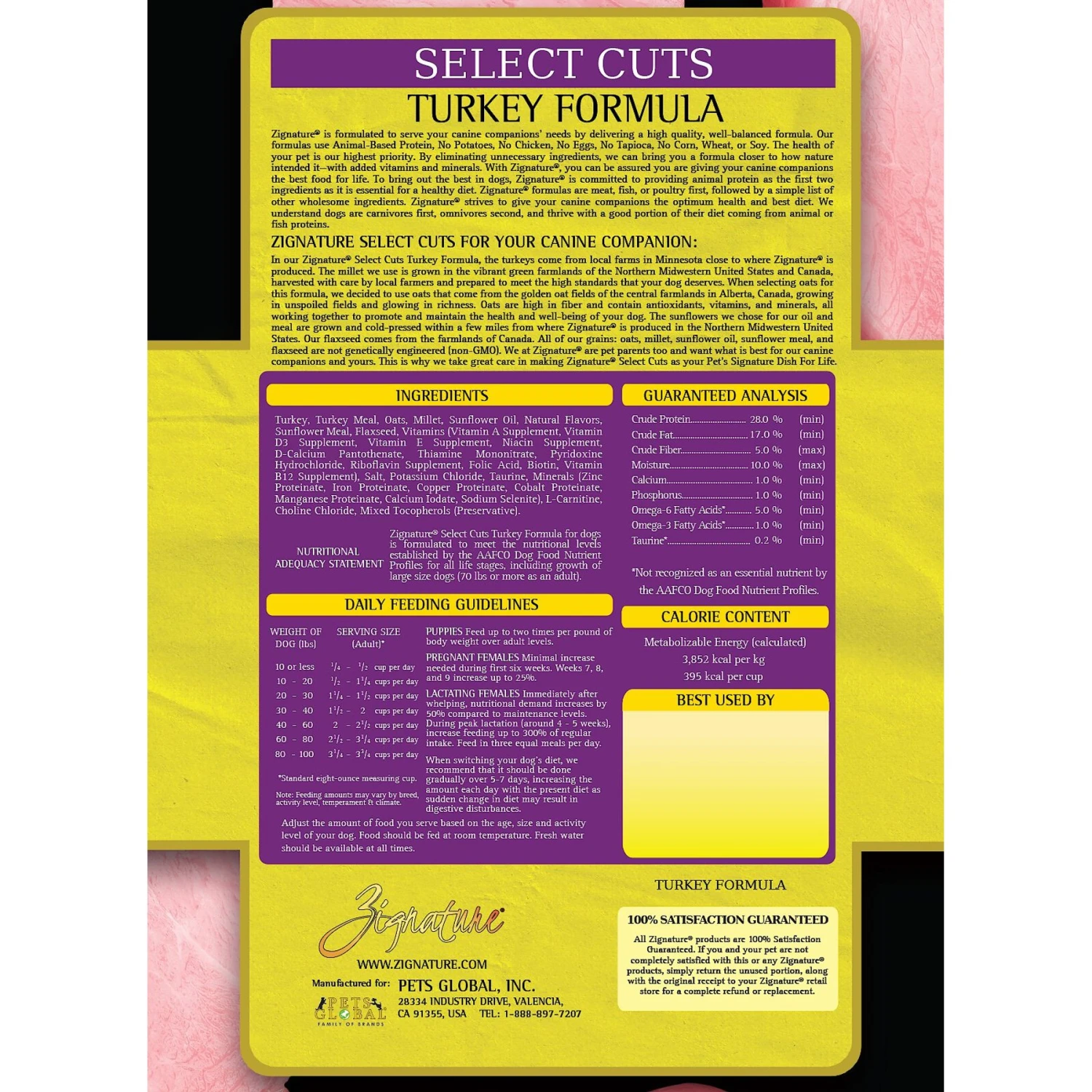 Zignature Select Cuts Turkey Formula Dry Dog Food 2 Zignature Select Cuts Turkey Formula Dry Dog Food - Image 2