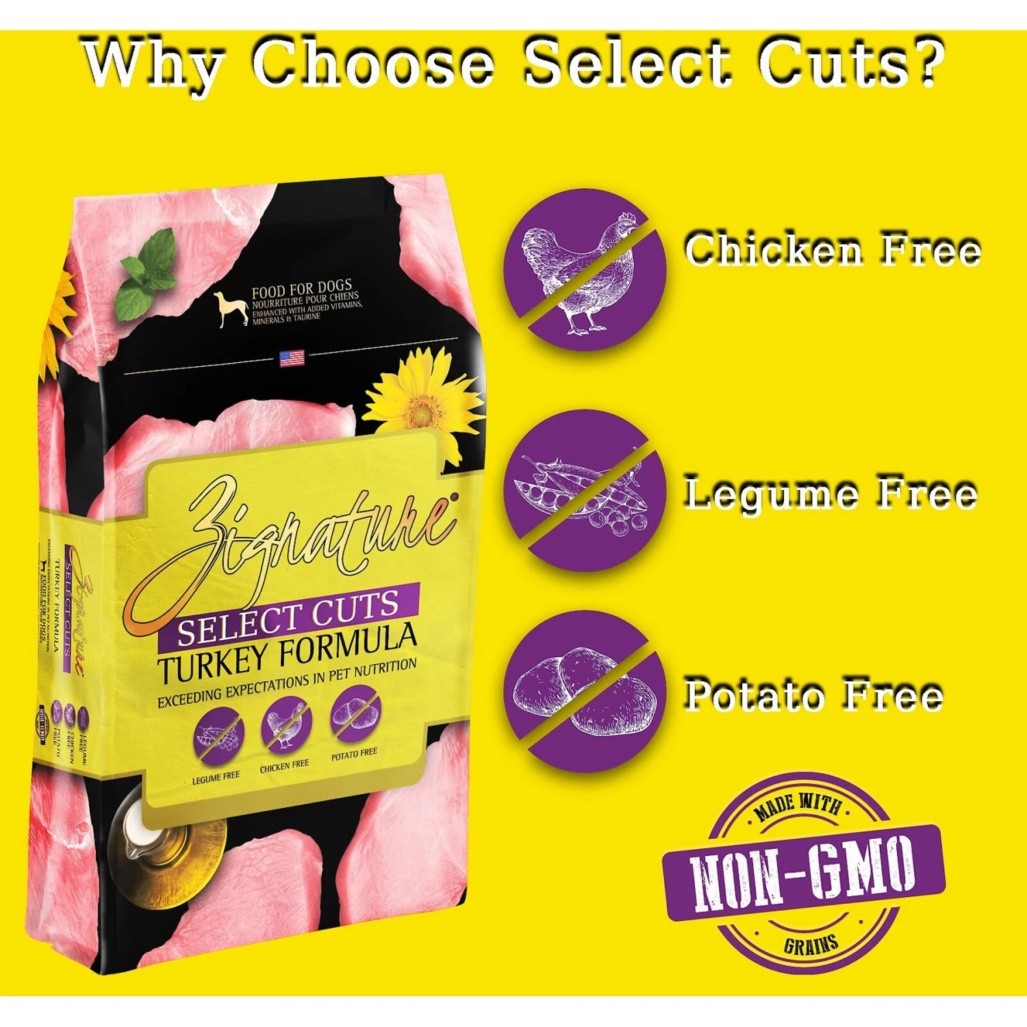 Zignature Select Cuts Turkey Formula Dry Dog Food 4 Zignature Select Cuts Turkey Formula Dry Dog Food - Image 4