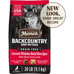 Merrick Backcountry Raw Infused Grain-Free Great Plains Red Recipe Freeze-Dried Dog Food