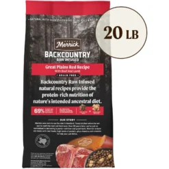 Merrick Backcountry Raw Infused Grain-Free Great Plains Red Recipe Freeze-Dried Dog Food -Pawsphoria Sales Store 227195 PT2. AC SS1800 V1679596273