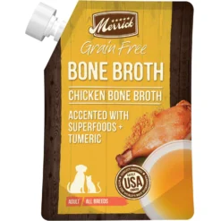 Merrick Chicken Bone Broth Grain-Free Wet Dog Food Topper