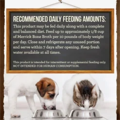 Merrick Chicken Bone Broth Grain-Free Wet Dog Food Topper -Pawsphoria Sales Store 227235 PT8. AC SS1800 V1686073140