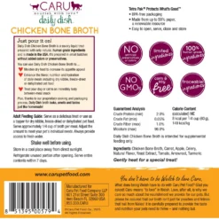 Caru Daily Dish Chicken Broth Human-Grade Dog & Cat Wet Food Topper, 1.1-lb Bottle 10 Caru Daily Dish Chicken Broth Human-Grade Dog & Cat Wet Food Topper, 1.1-lb Bottle -Pawsphoria Sales Store 227867 PT2. AC SS1800 V1700599033