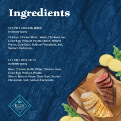 Blue Buffalo Wilderness Trail Toppers Wild Cuts Variety Pack Chunky Chicken & Beef Bites In Gravy Grain-Free Dog Food Topper, 3-oz, Pouch Of 12 -Pawsphoria Sales Store 228599 PT4. AC SS1800 V1689357024