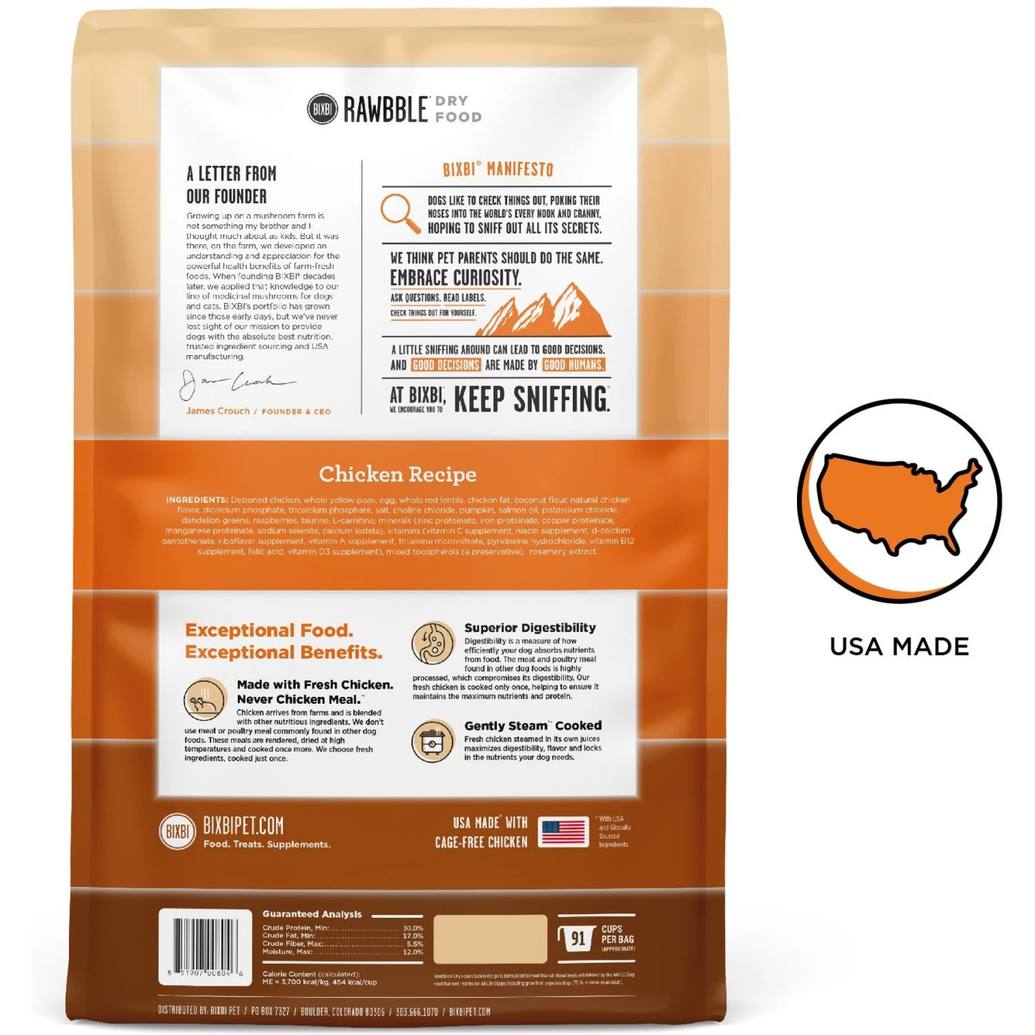 BIXBI RAWBBLE Fresh Chicken Recipe Limited Ingredient Grain-Free Dry Dog Food 2 BIXBI RAWBBLE Fresh Chicken Recipe Limited Ingredient Grain-Free Dry Dog Food - Image 2