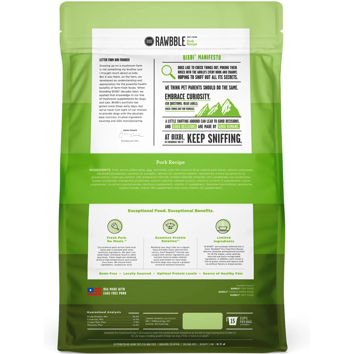 BIXBI RAWBBLE Fresh Pork Recipe Limited Ingredient Grain-Free Dry Dog Food 2 BIXBI RAWBBLE Fresh Pork Recipe Limited Ingredient Grain-Free Dry Dog Food - Image 2