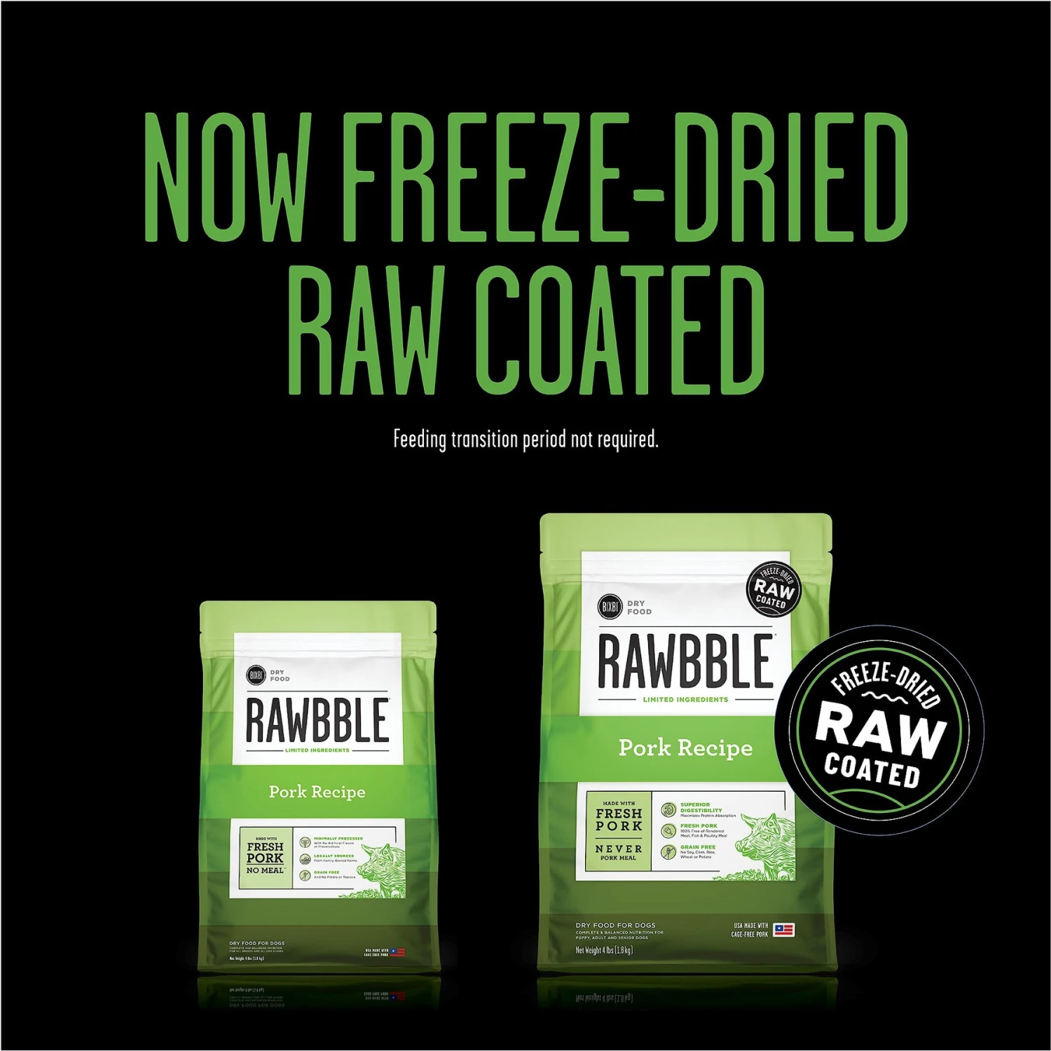 BIXBI RAWBBLE Fresh Pork Recipe Limited Ingredient Grain-Free Dry Dog Food 3 BIXBI RAWBBLE Fresh Pork Recipe Limited Ingredient Grain-Free Dry Dog Food - Image 3