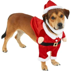 Frisco Front Walking Santa Dog & Cat Costume, 1 Count -Pawsphoria Sales Store 228785 PT3. AC SS1800 V1631300866