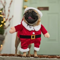 Frisco Front Walking Santa Dog & Cat Costume, 1 Count -Pawsphoria Sales Store 228785 PT7. AC SS1800 V1601560869