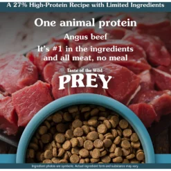Taste Of The Wild PREY Angus Beef Recipe Limited Ingredient Recipe Dry Dog Food -Pawsphoria Sales Store 229937 PT3. AC SS1800 V1641252997