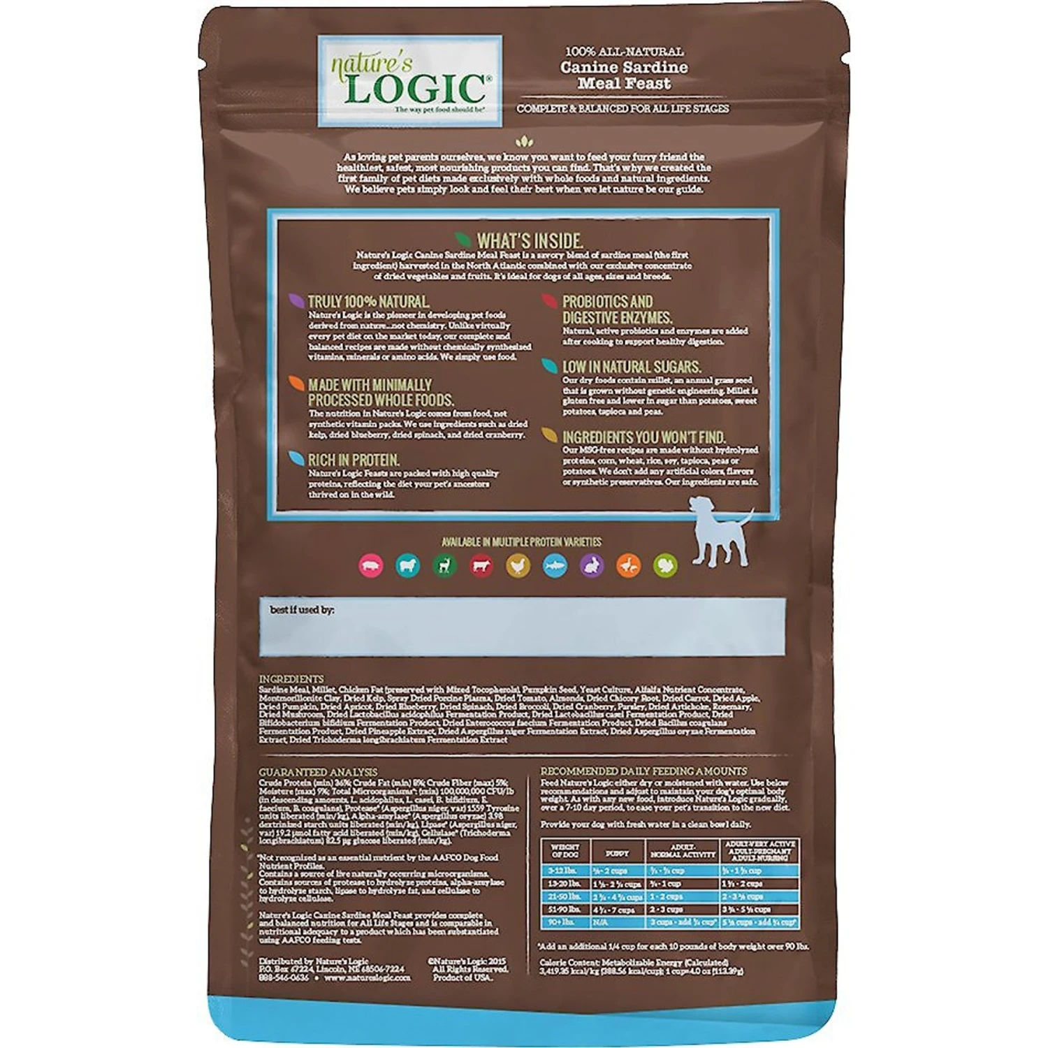 Nature's Logic Canine Sardine Meal Feast All Life Stages Dry Dog Food 3 Nature's Logic Canine Sardine Meal Feast All Life Stages Dry Dog Food - Image 3