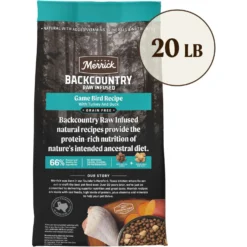 Merrick Backcountry Raw Infused Grain-Free Game Bird Recipe Freeze-Dried Dog Food -Pawsphoria Sales Store 232309 PT2. AC SS1800 V1679596275