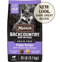 Merrick Backcountry Raw Infused Grain-Free Puppy Recipe Freeze-Dried Dog Food