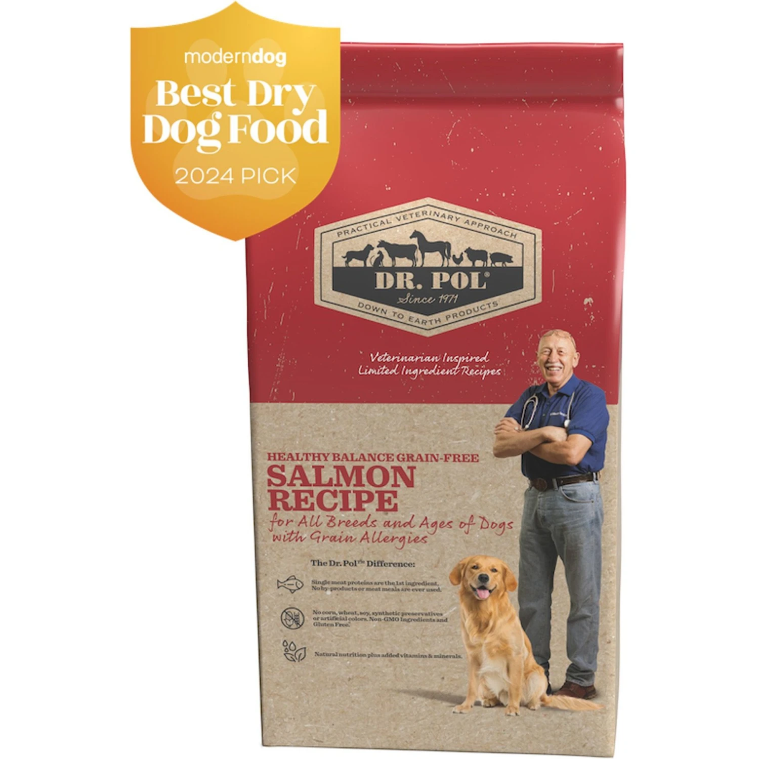 Dr. Pol Healthy Balance Salmon Recipe Grain-Free Dry Dog Food 1 Dr. Pol Healthy Balance Salmon Recipe Grain-Free Dry Dog Food