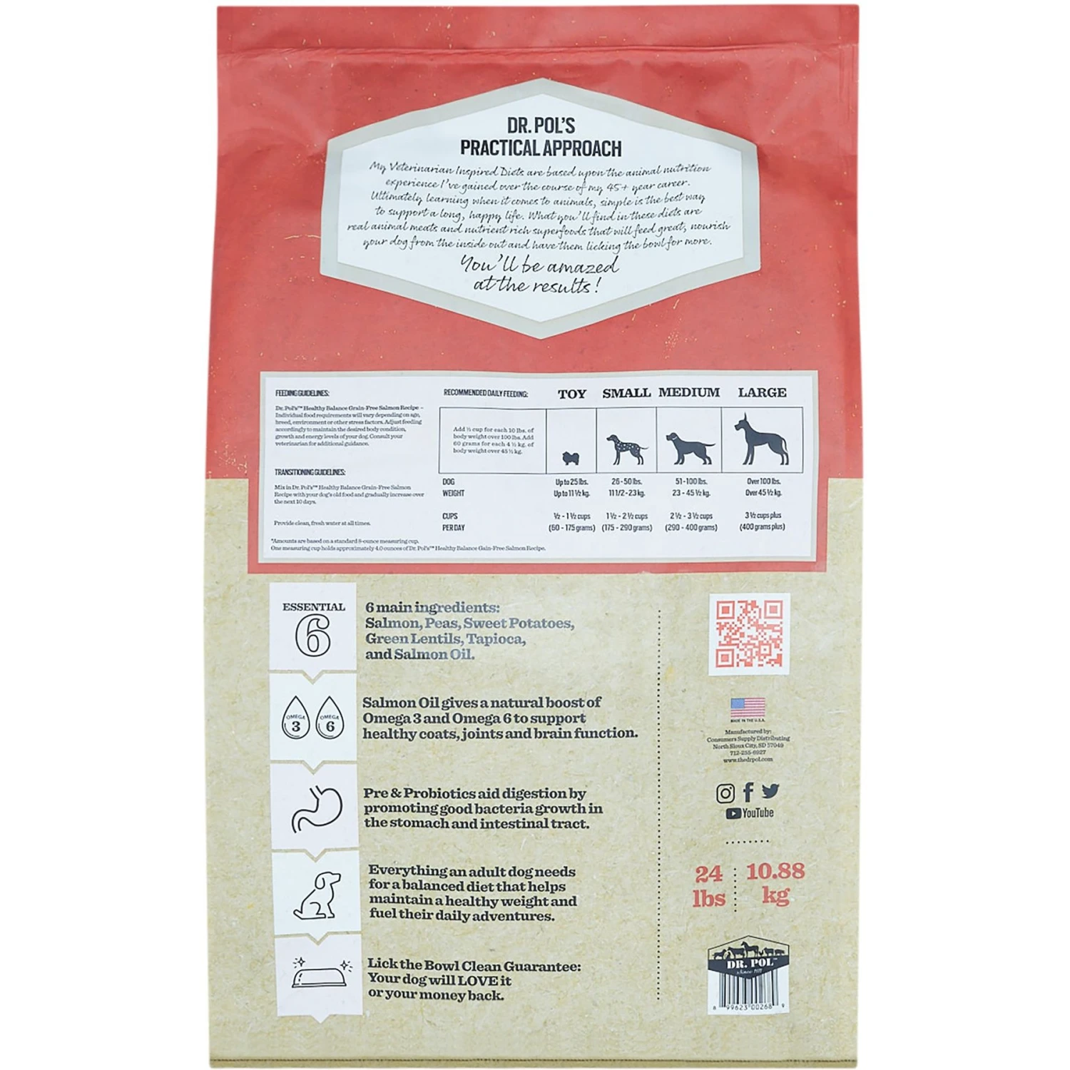 Dr. Pol Healthy Balance Salmon Recipe Grain-Free Dry Dog Food 2 Dr. Pol Healthy Balance Salmon Recipe Grain-Free Dry Dog Food - Image 2