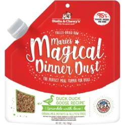 Stella & Chewy's Marie's Magical Dinner Dust Duck Duck, Goose Recipe Freeze-Dried Raw Dog Food Topper, 7-oz Bag
