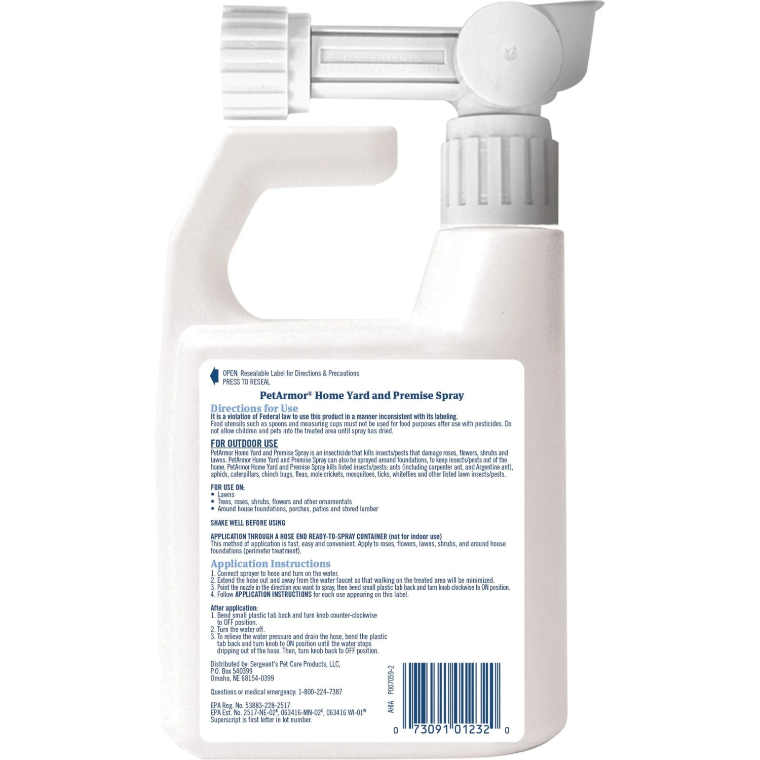 PetArmor Home Yard & Premise Flea & Tick Spray Treatment 2 PetArmor Home Yard & Premise Flea & Tick Spray Treatment - Image 2