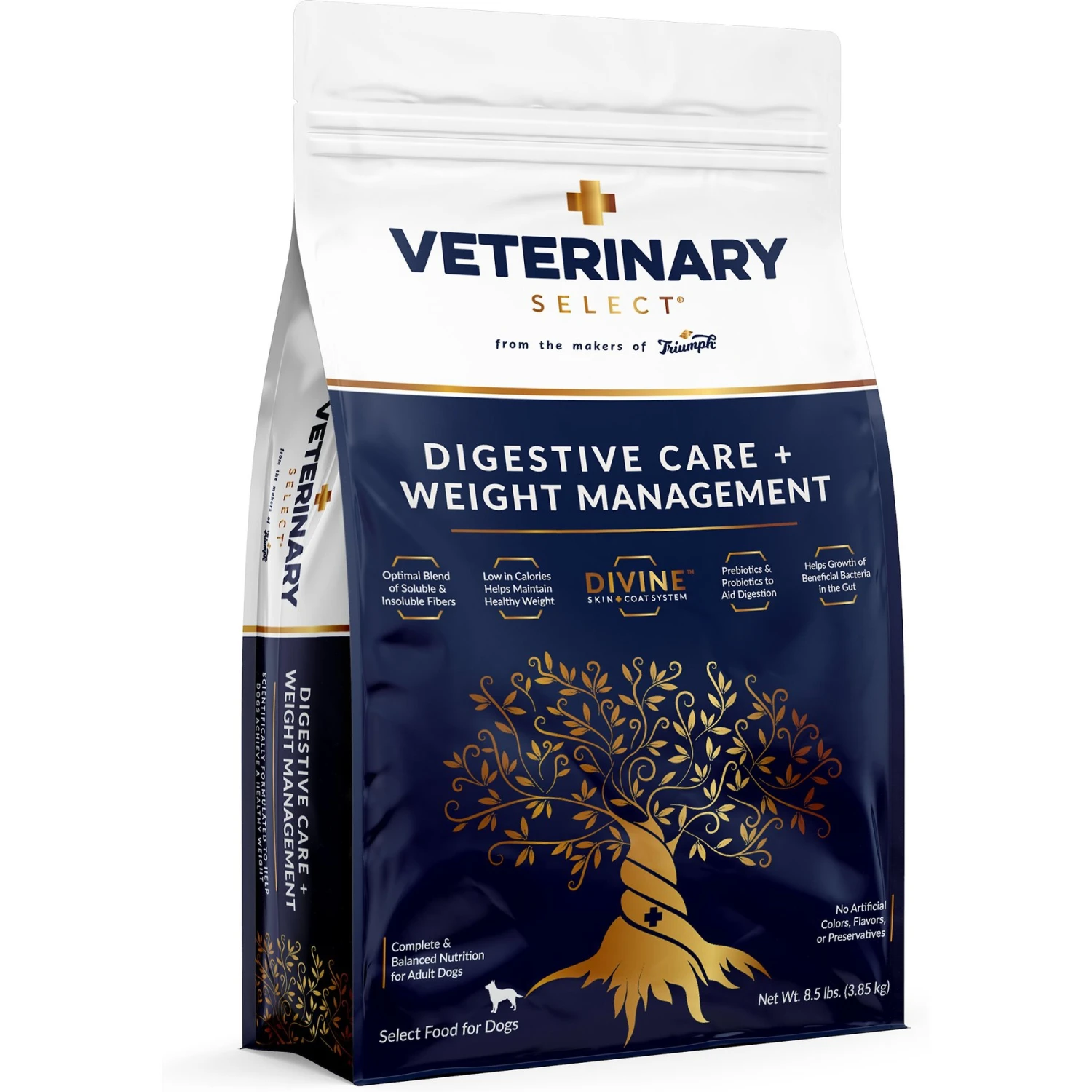 Veterinary Select Digestive Care + Weight Management Dry Dog Food, 8.5-lb Bag 1 Veterinary Select Digestive Care + Weight Management Dry Dog Food, 8.5-lb Bag
