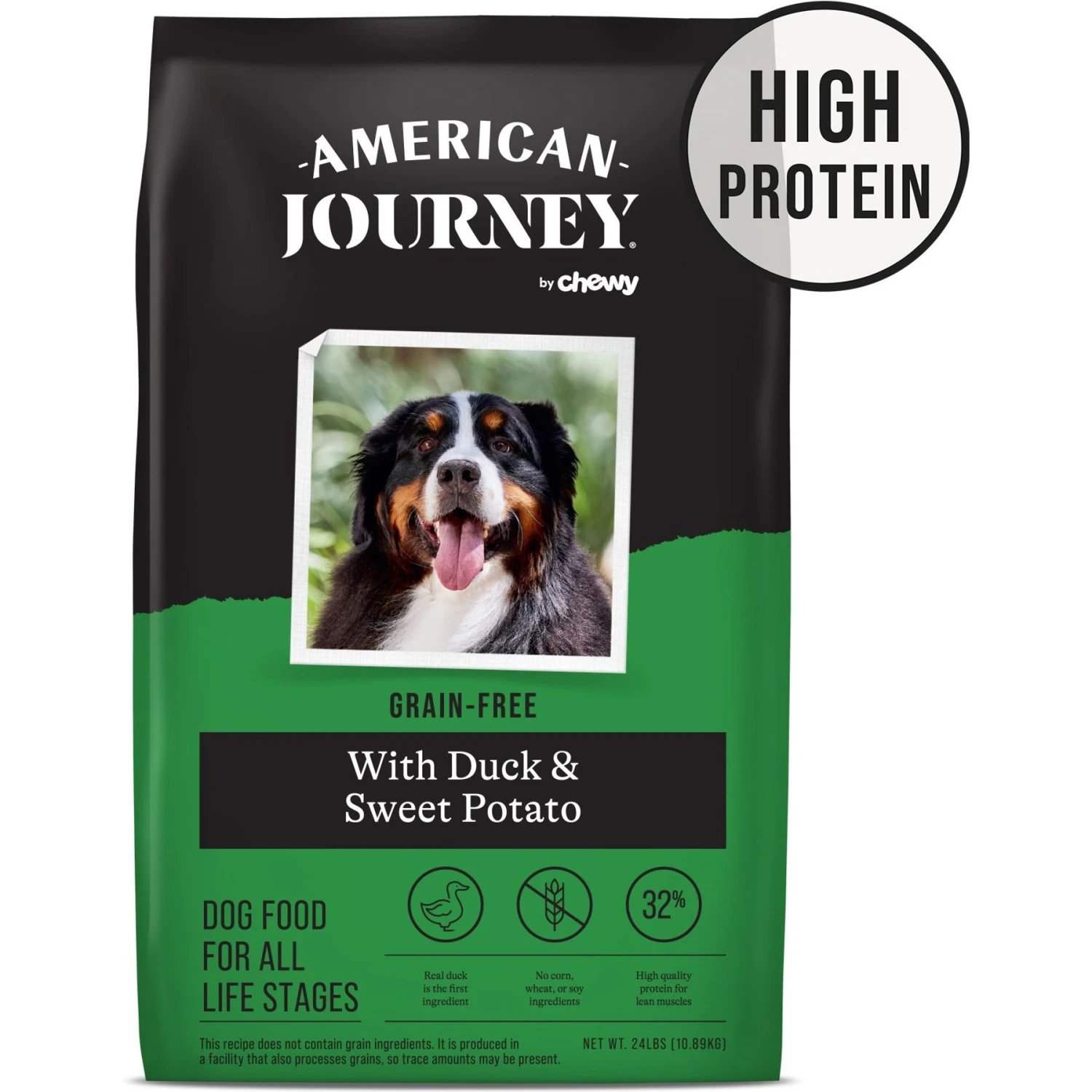 American Journey Duck & Sweet Potato Grain-Free Dry Dog Food, 24-lb Bag 1 American Journey Duck & Sweet Potato Grain-Free Dry Dog Food, 24-lb Bag