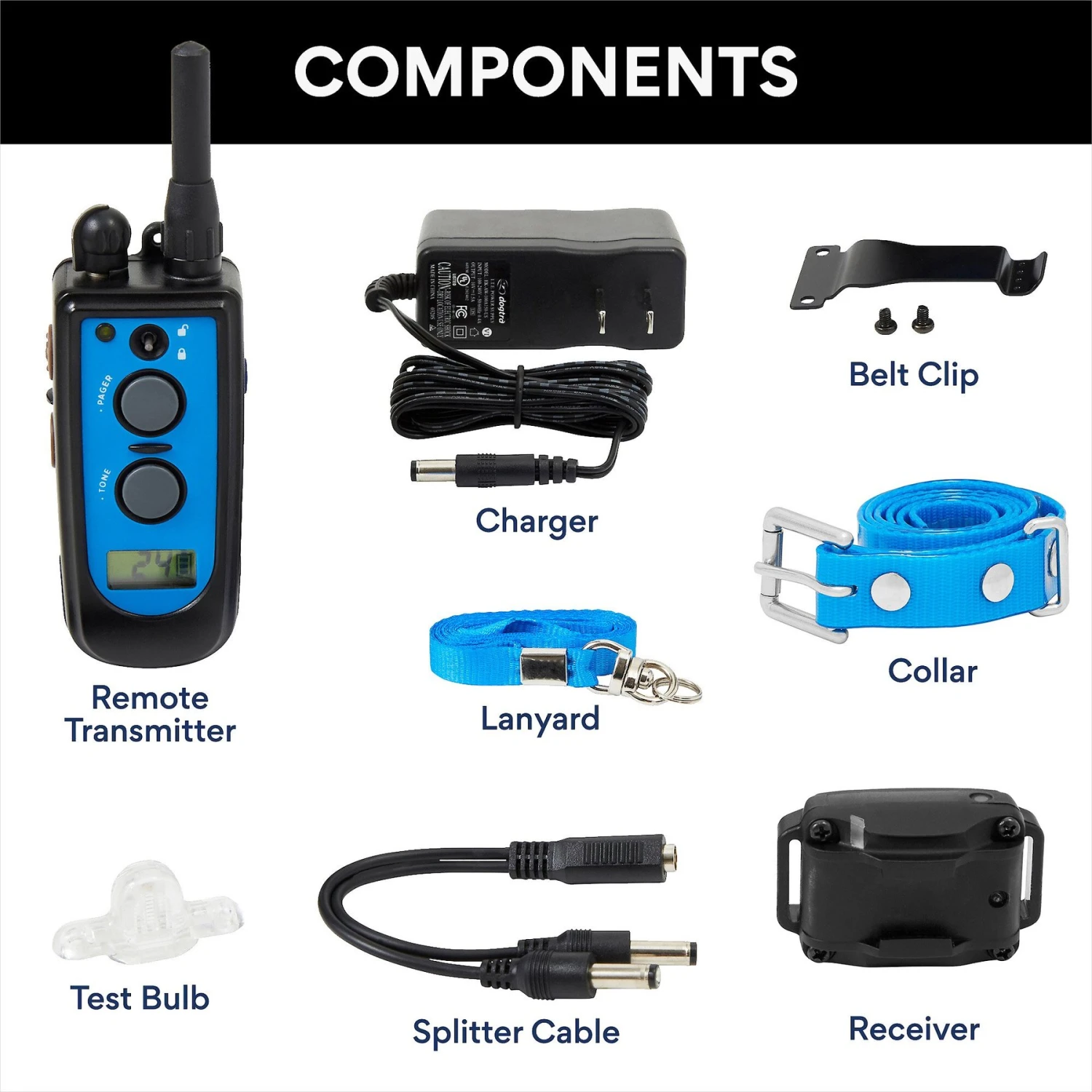 Trainer Dog Collar, Waterproof & Rechargeable With 3/4 Mile Range, 1 Collar 2 Trainer Dog Collar, Waterproof & Rechargeable With 3/4 Mile Range, 1 Collar - Image 2