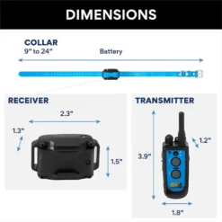 Trainer Dog Collar, Waterproof & Rechargeable With 3/4 Mile Range, 1 Collar 10 Trainer Dog Collar, Waterproof & Rechargeable With 3/4 Mile Range, 1 Collar -Pawsphoria Sales Store 246053 PT3. AC SS1800 V1649475386