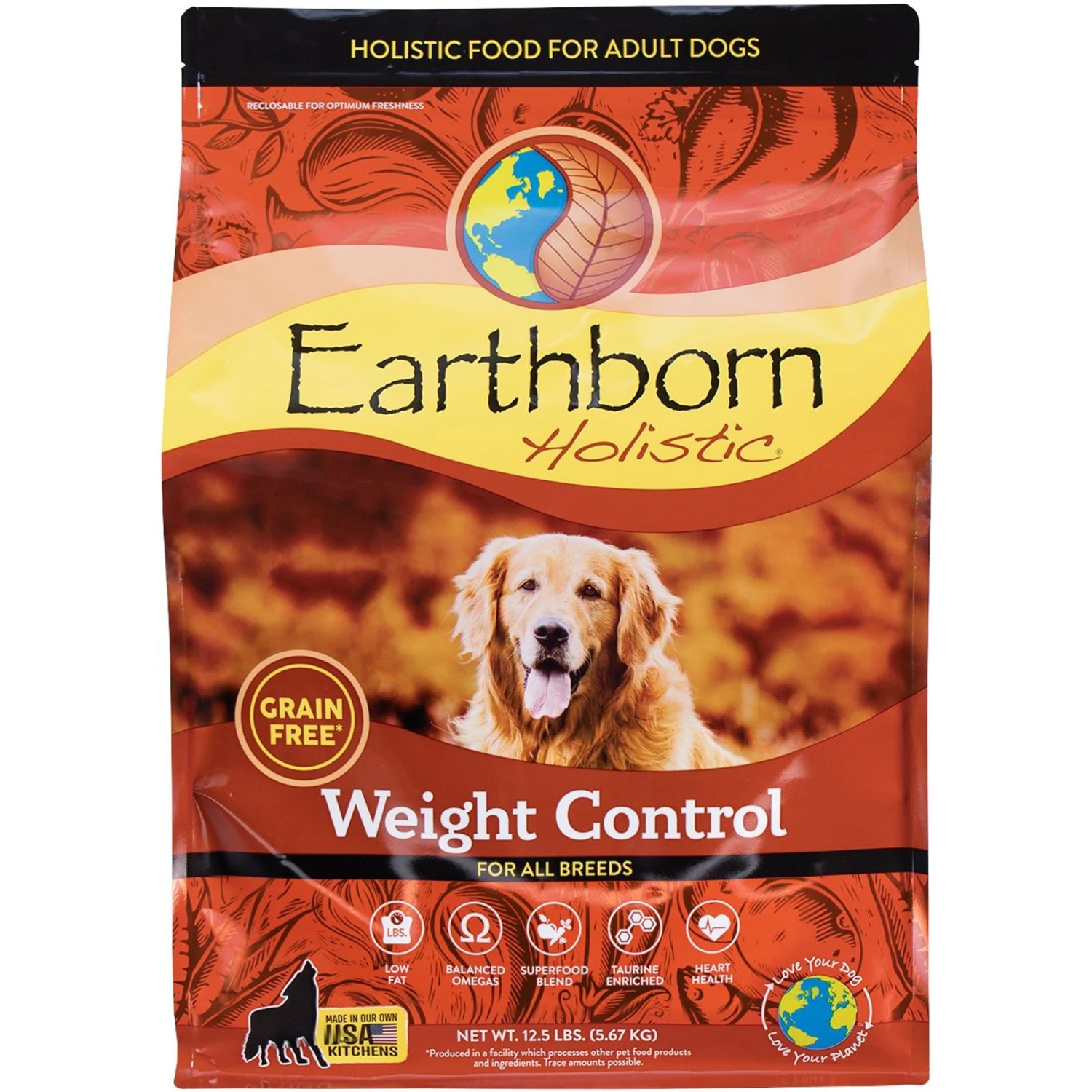 Earthborn Holistic Weight Control Chicken Meal & Vegetables Grain-Free Dry Dog Food 1 Earthborn Holistic Weight Control Chicken Meal & Vegetables Grain-Free Dry Dog Food