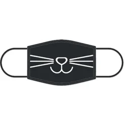 Natural Blue Cat Print Face Mask