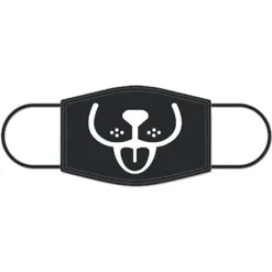 Natural Blue Dog Print Face Mask