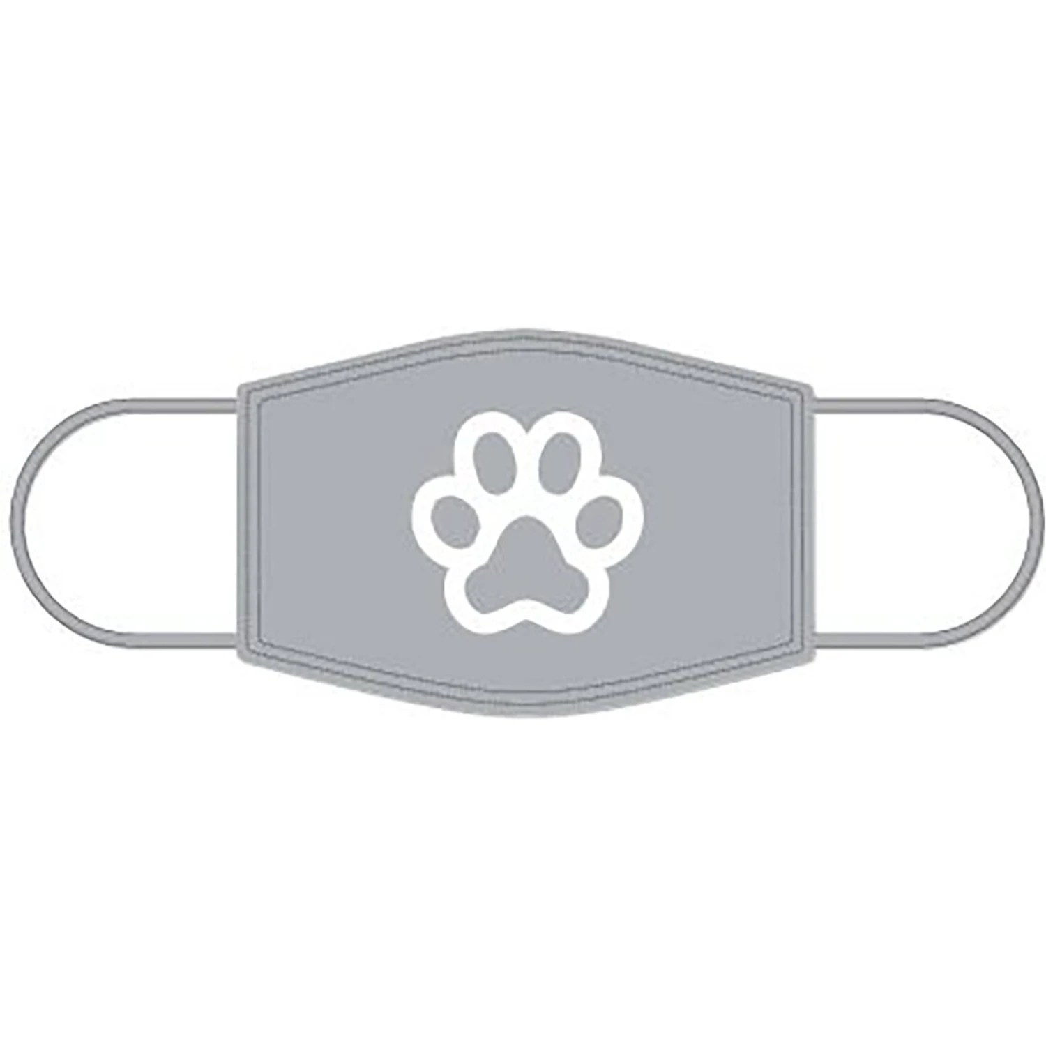 Natural Blue Paw Print Face Mask 1 Natural Blue Paw Print Face Mask